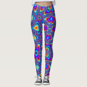LEGGINGS GUÊTRES DE MARDI GRAS (EXPLOSION DE FRACTALE) (Devant)