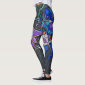 Leggings Guêtres de masque de farceur de comédie/tragédie (Gauche)