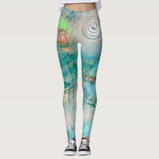 Leggings Guêtres de "mirage" (Devant)