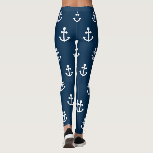 Leggings Guêtres de motif d'Ancre (Dos)