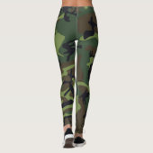 Leggings Guêtres de motif de Camo d'armée (Dos)