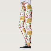 Leggings Guêtres de motif de pâtes (Gauche)