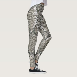 Leggings Guêtres de motif de peau de serpent à sonnettes