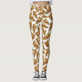 Leggings Guêtres de motif de pizza (Devant)