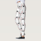 Leggings Guêtres de motif de répétition de bull-terrier (Gauche)