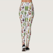 Leggings Guêtres de motif de salade (Dos)