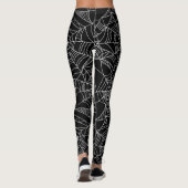 Leggings Guêtres de motif de toile d'araignée de Halloween (Dos)