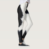 Leggings Guêtres de motif d'impression de fourrure de panda (Droite)