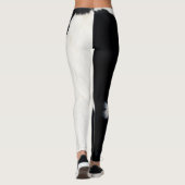 Leggings Guêtres de motif d'impression de fourrure de panda (Dos)
