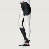 Leggings Guêtres de motif d'impression de fourrure de panda (Gauche)