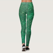 Leggings Guêtres de Noël de vacances de vert de parties (Dos)