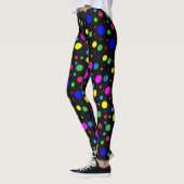 Leggings Guêtres de noir d'abrégé sur ballons de bulle de (Gauche)