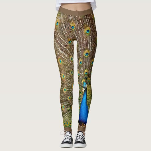 Leggings Guêtres de paon (Devant)
