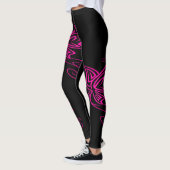 Leggings Guêtres de papillon de roses indien (Gauche)
