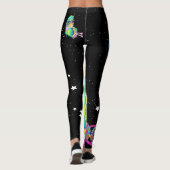 Leggings Guêtres de papillons d'arc-en-ciel (Dos)