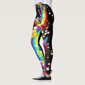 Leggings Guêtres de papillons d'arc-en-ciel (Gauche)