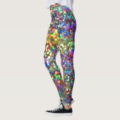 Leggings Guêtres de parties scintillantes d'arc-en-ciel (Gauche)