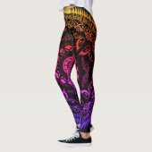 Leggings Guêtres de Patern de mandala (Gauche)