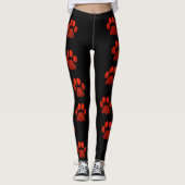 Leggings Guêtres de patte de chien (Devant)