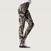 Leggings Guêtres de peau de serpent de python réticulé de (Droite)