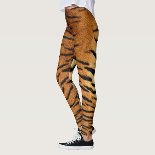 Leggings Guêtres de peau de tigre sibérien de Faux (Gauche)