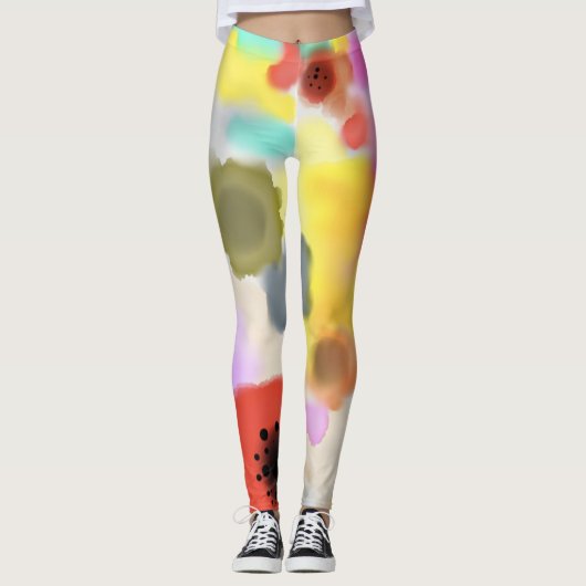 Leggings Guêtres de pétales (Devant)