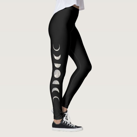 Leggings Guêtres de phase de lune (Droite)