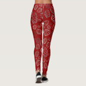Leggings Guêtres de Pinecone de vacances (Dos)