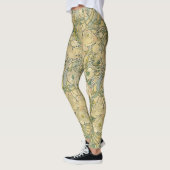 Leggings Guêtres de pivoines de Mucha (Gauche)