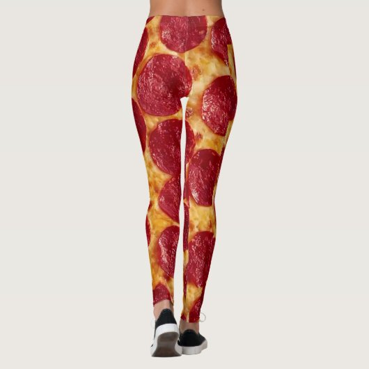 Leggings Guêtres de pizza (Dos)