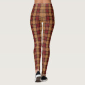Leggings Guêtres de plaid de pixel (Dos)