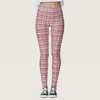 Leggings Guêtres de plaid de rose de COLLECTION de SERESHKI