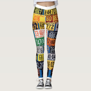 Leggings Guêtres de plaques minéralogiques