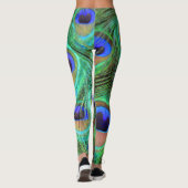 Leggings Guêtres de plume de paon (Dos)