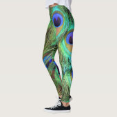Leggings Guêtres de plume de paon (Gauche)