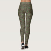 Leggings Guêtres de plume de paon (Dos)