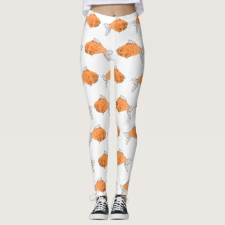 Leggings Guêtres de poisson rouge