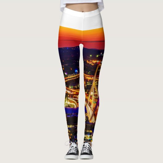 Leggings Guêtres de pont de Zakim (Devant)
