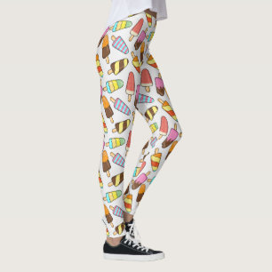 Leggings Guêtres de Popsicles de crème glacée