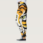 Leggings Guêtres de poster de animal de tigre de bande (Gauche)