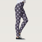 Leggings Guêtres de pourpre de motif de Halloween de crâne (Droite)