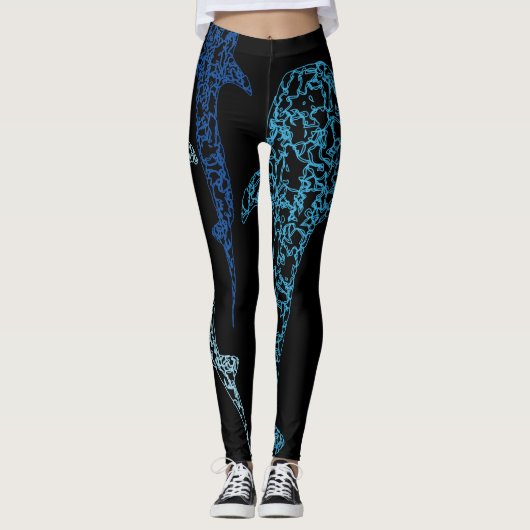 Leggings Guêtres de requin de baleine (Devant)
