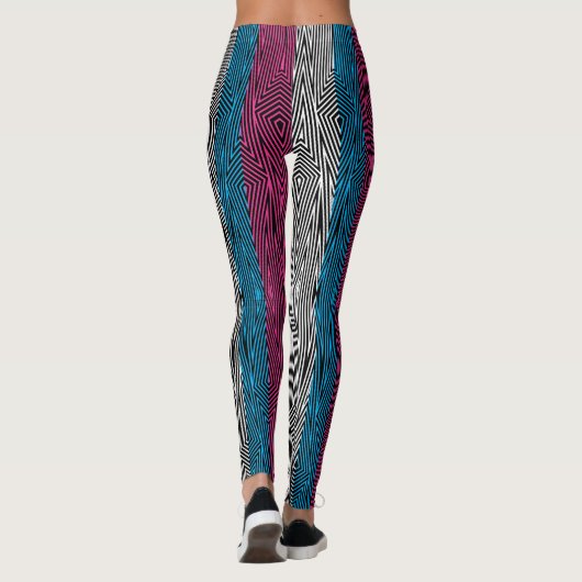 Leggings Guêtres de Rex d'arc-en-ciel rétros : Drapeau de (Dos)