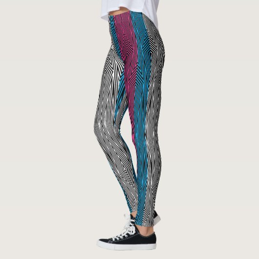 Leggings Guêtres de Rex d'arc-en-ciel rétros : Drapeau de (Gauche)