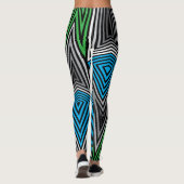 Leggings Guêtres de Rex d'arc-en-ciel rétros : Rétro (Dos)