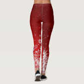 Leggings Guêtres de rouge de Père Noël (Dos)