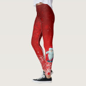 Leggings Guêtres de rouge de Père Noël (Gauche)