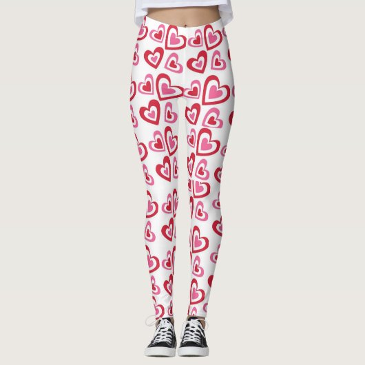 Leggings Guêtres de Saint-Valentin (Devant)