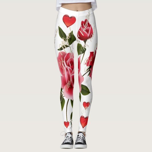 Leggings Guêtres de Saint-Valentin (Devant)