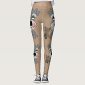 Leggings Guêtres de Schnauzer (Devant)